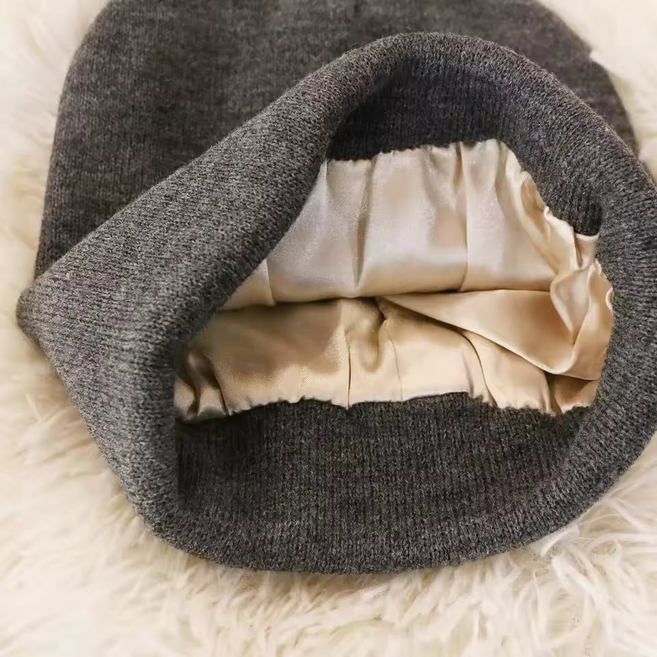 Satin-Lined Anti-Static Beanie
