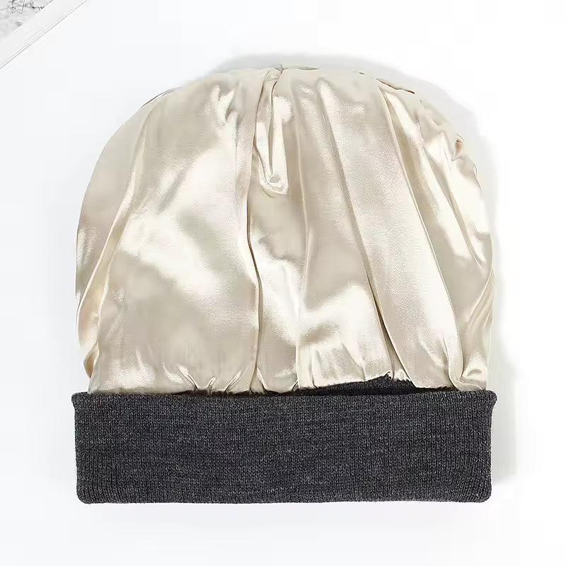 Satin-Lined Anti-Static Beanie