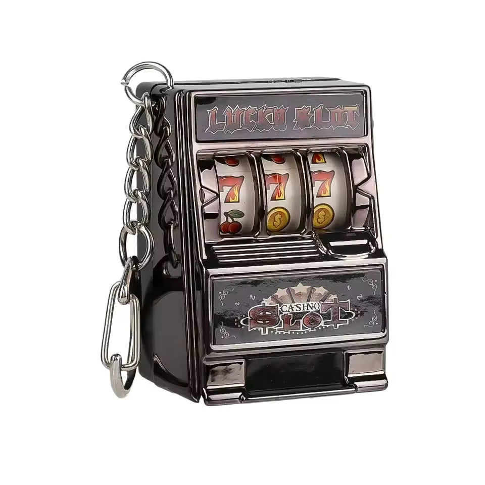 Mini Gambling Slot Machine Keychain
