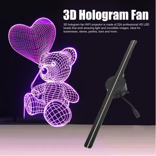 3D Hologram Fan Projector